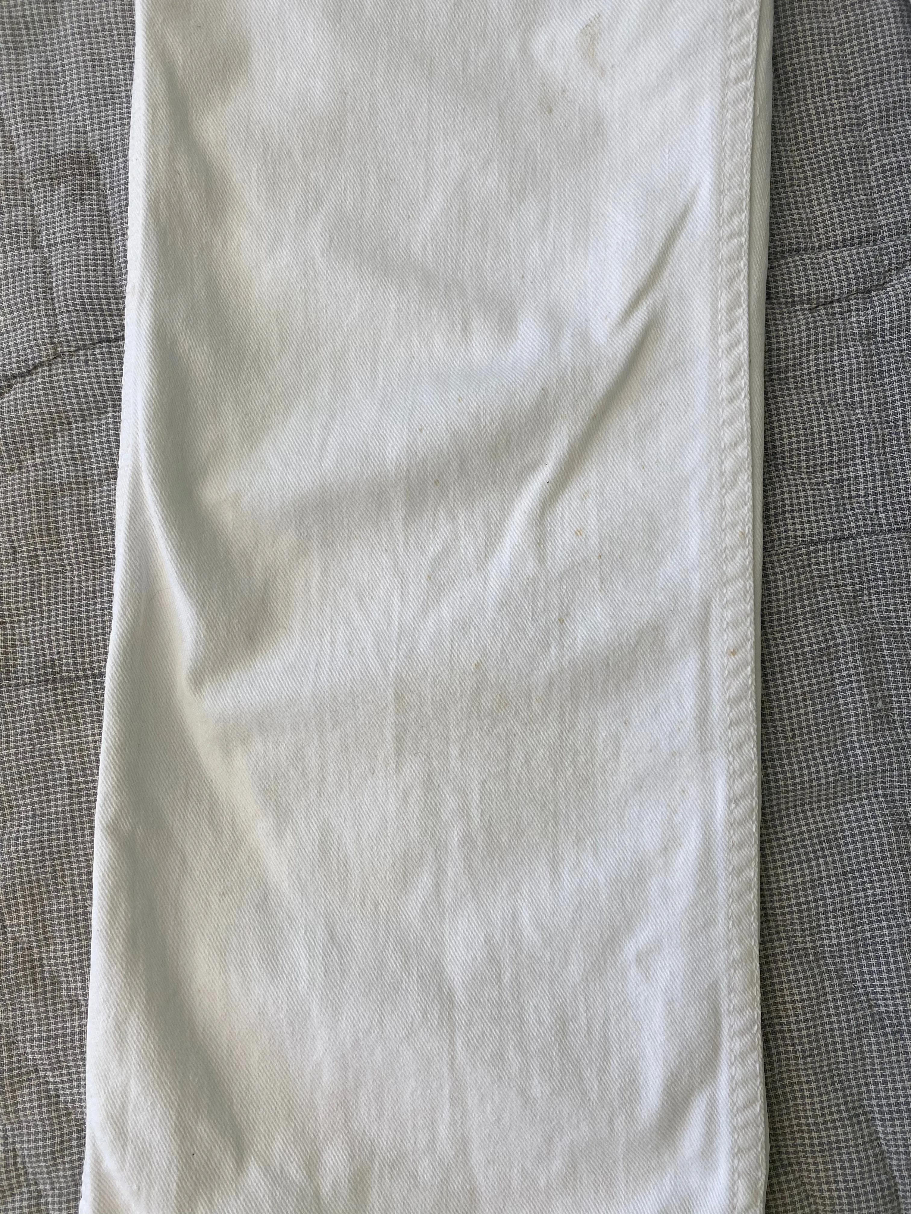 1970s Hang Ten White Painter Overalls 30x32