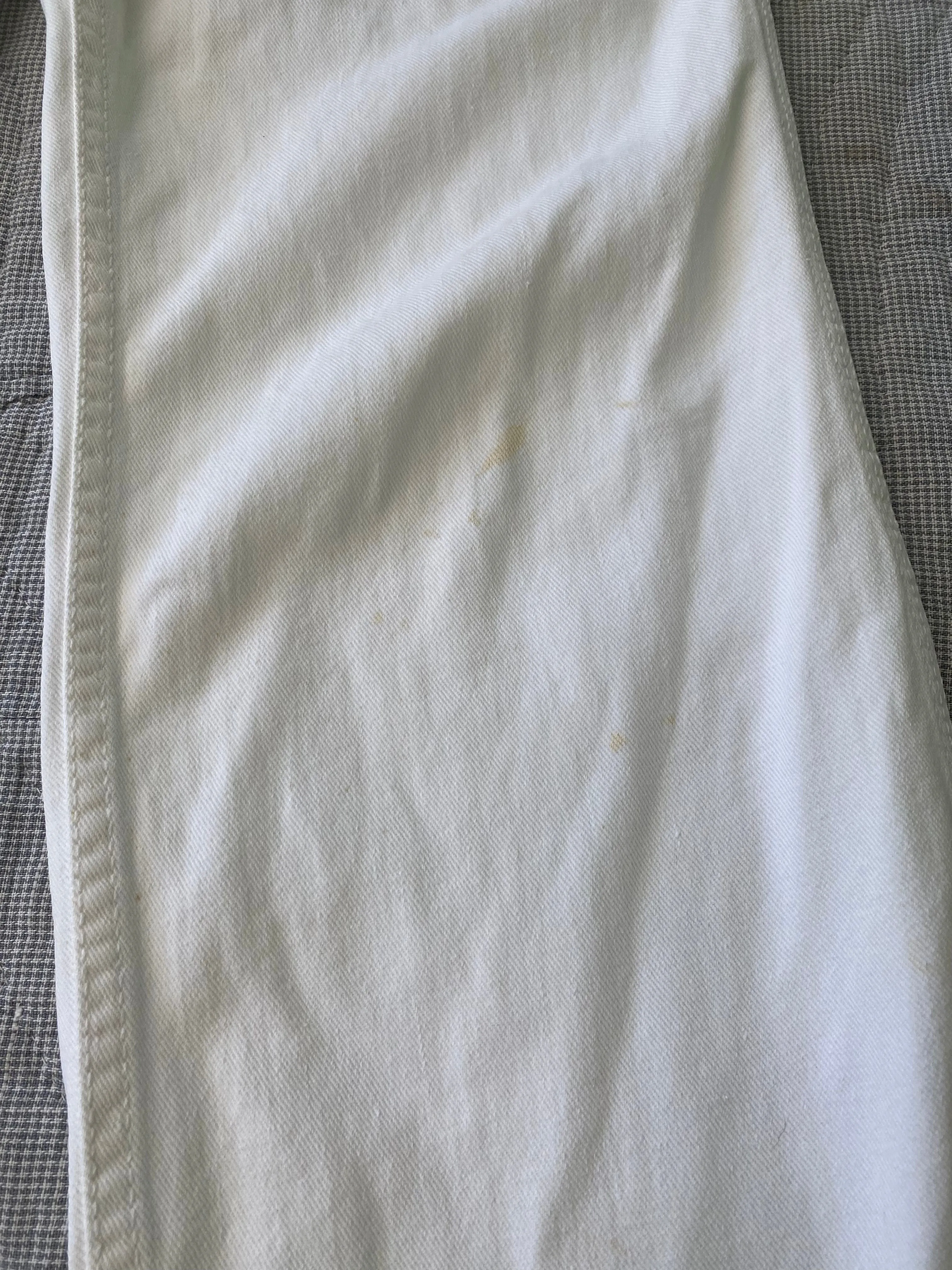 1970s Hang Ten White Painter Overalls 30x32
