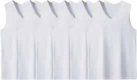 6 Pack Men's Workout Tank Tops V-Neck Sleeveless Athletic T-Shirts Lightweight Breathable Running Tops Undershirts