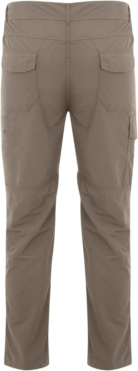 ADHOWBEW Tactical Pants Men Workout Hiking Work Relaxed Fit Big and Tall Elastic Waist Joggers