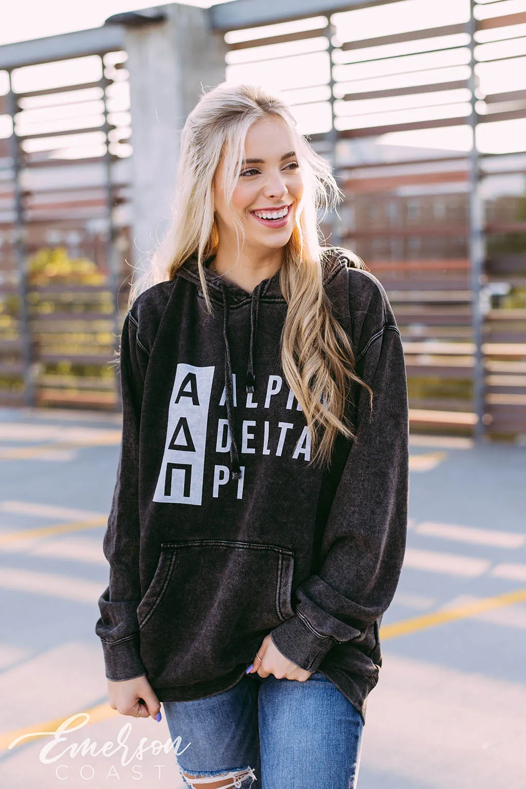 Alpha Delta Pi Letters PR Hoodie