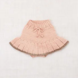 Baby & Kids Hand Knit Merino Wool Skating Pond Skirt - Faded Rose /Brut