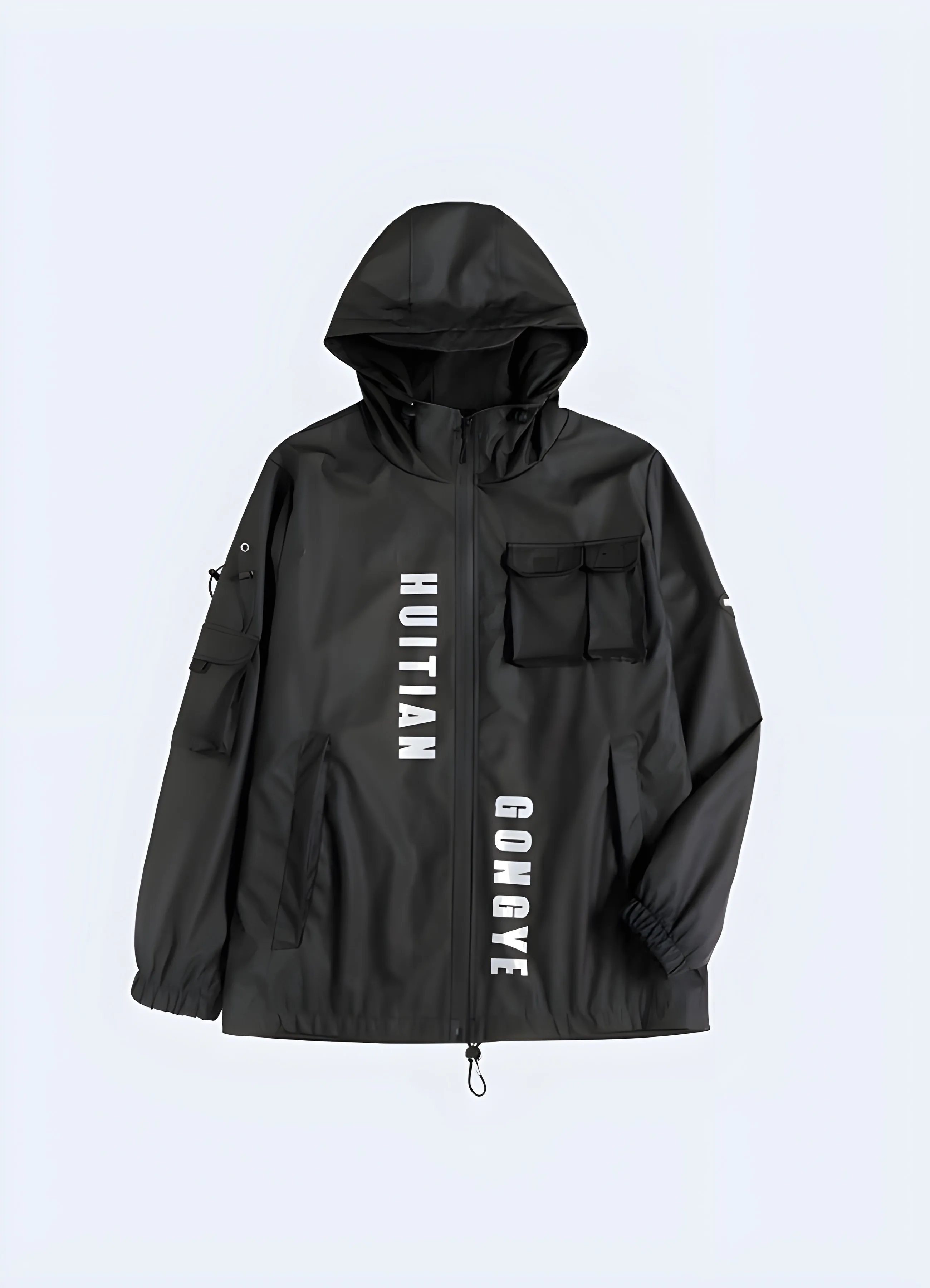 Black Cargo Jacket Mens