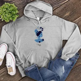 Blue Simple Virgo Hoodie