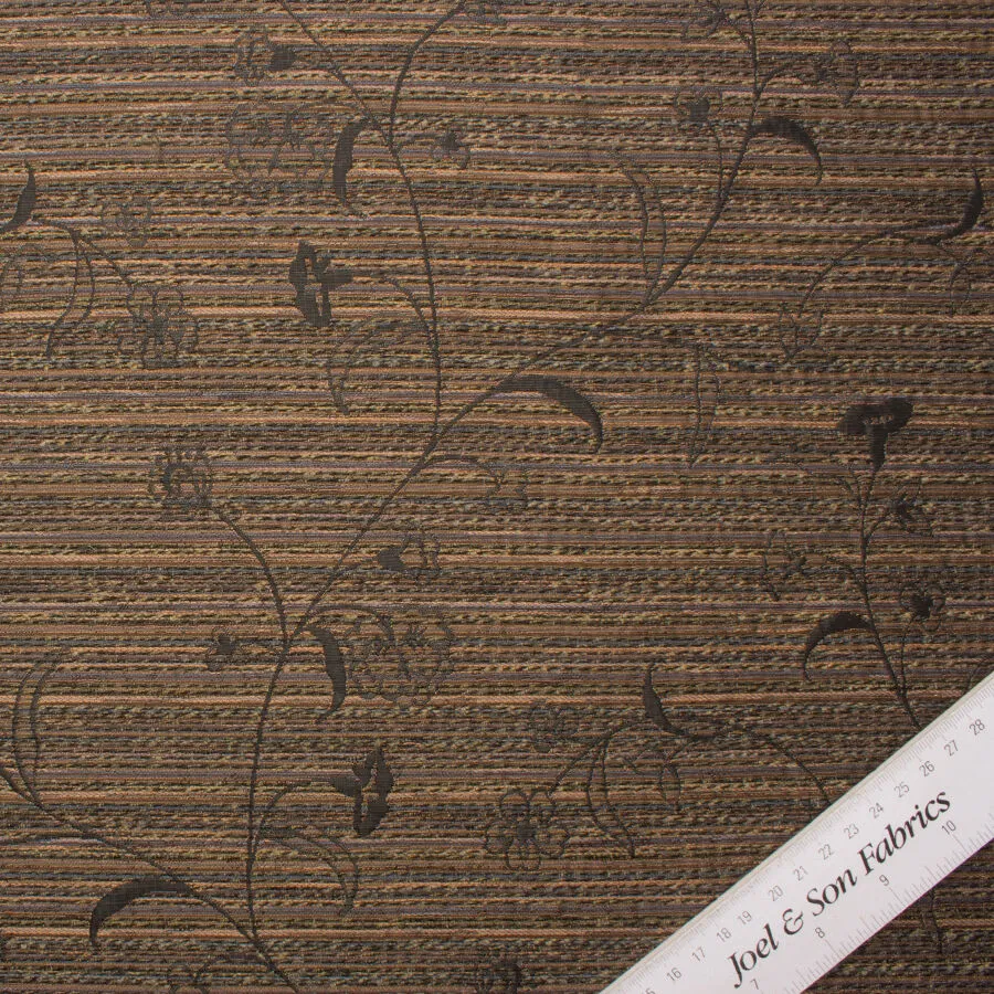 Brown Tone Embroidered Brocade