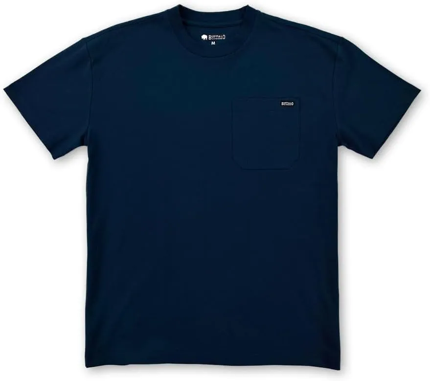 Buffalo Outdoors Workwear Men's Heavyweight Pocket T-Shirt - Heather Grey