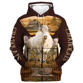 Closing Charolais Cattle Farm Hoodie, Gift For Cattle Lover
