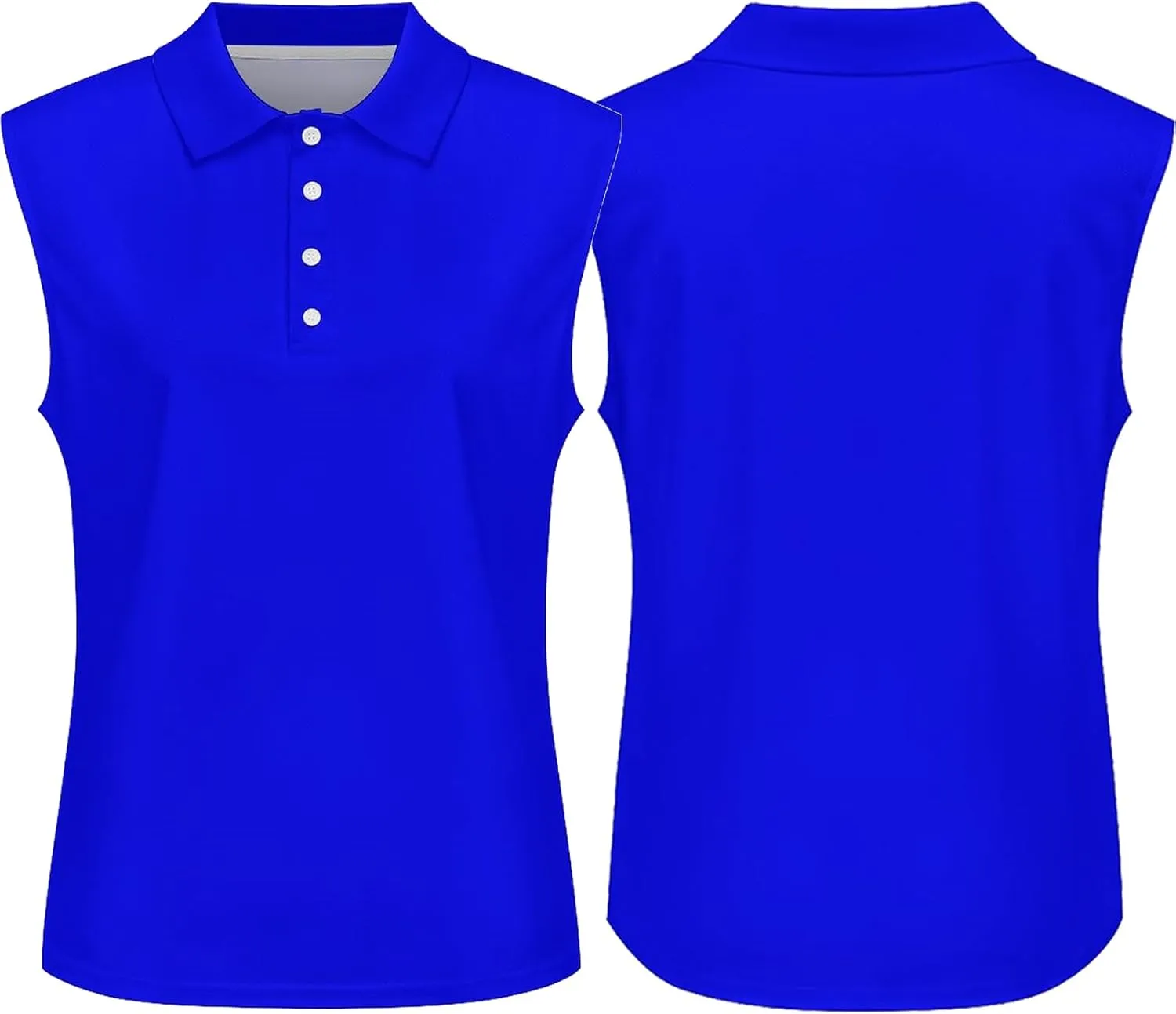 Custom Polo Shirts for Women Personalized Tank Polo Shirts with Logo Text Picture Customized Sleeveless Shirts