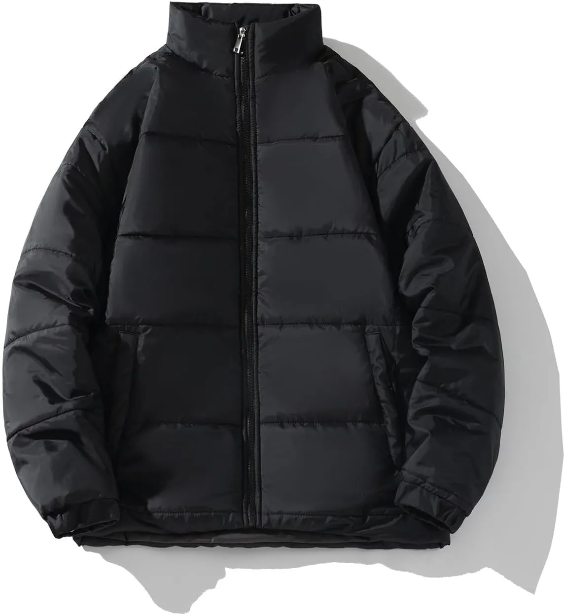 Down Cotton Coat for Men Winter Warm Quilted Jacket Thicken Padded Insulated Jacket Outwear Puffy Couple Winter Coat