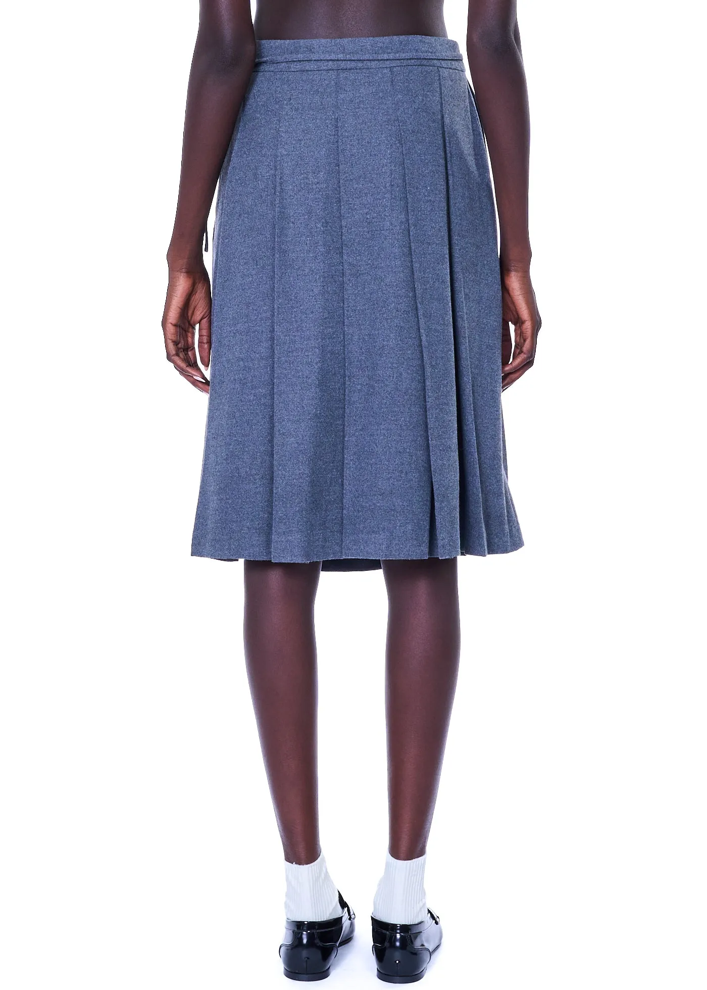 Dunst Ribboned Pleats Wrap Skirt