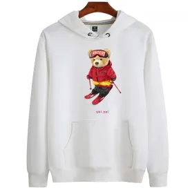 Eco-Friendly Ski Bear Hoodie