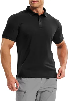 Haimont Mens Polo Shirts Dry Fit Performance Collared Shirts Short Sleeve Casual Moisture Wicking Shirts