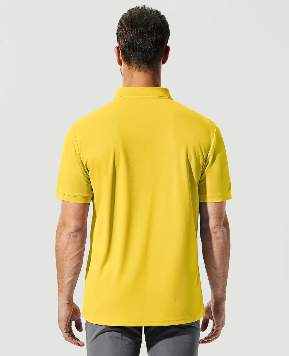 Haimont Mens Polo Shirts Dry Fit Performance Collared Shirts Short Sleeve Casual Moisture Wicking Shirts