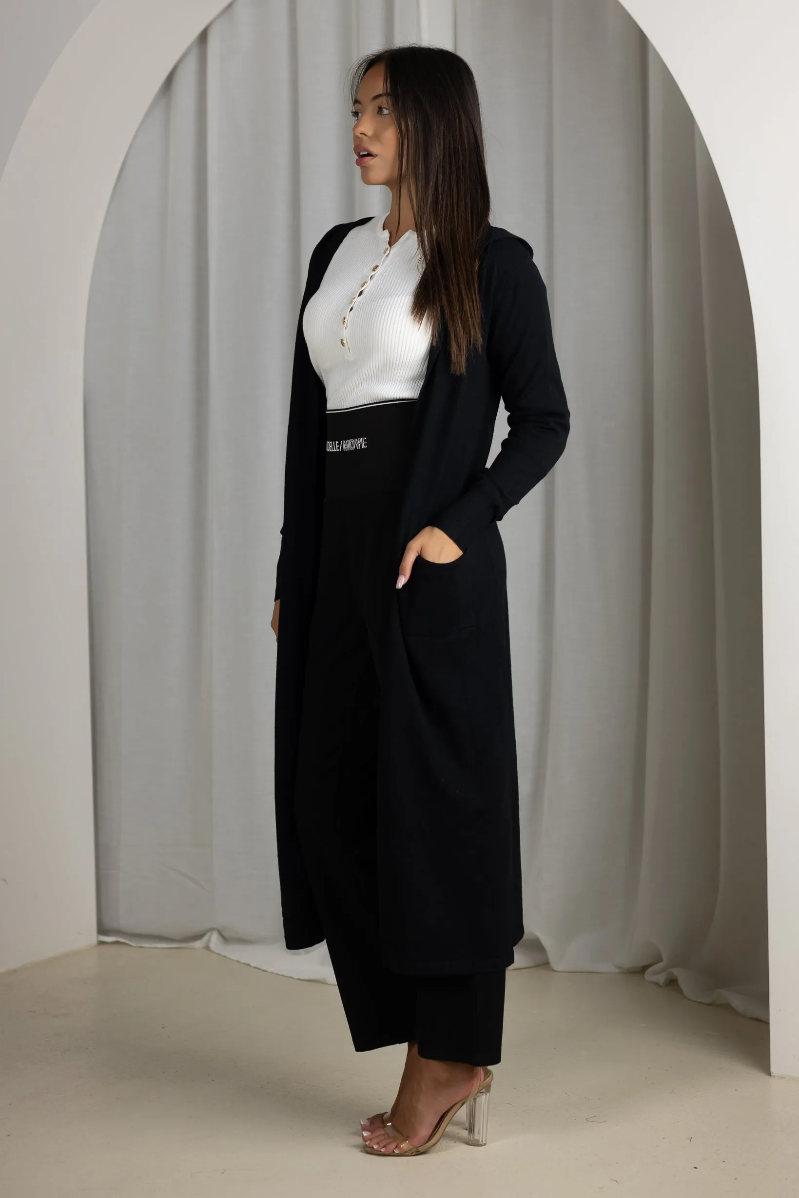 Kayo Hooded Knit Cardigan