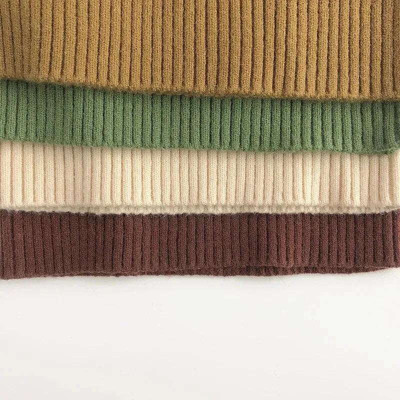 Kids Solid Turtlenecks
