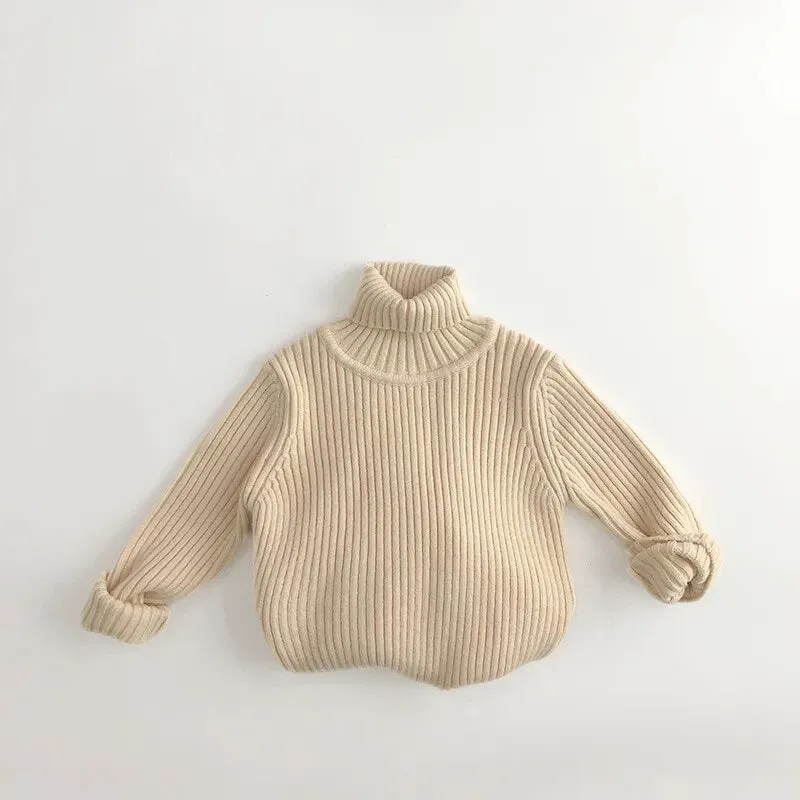 Kids Solid Turtlenecks