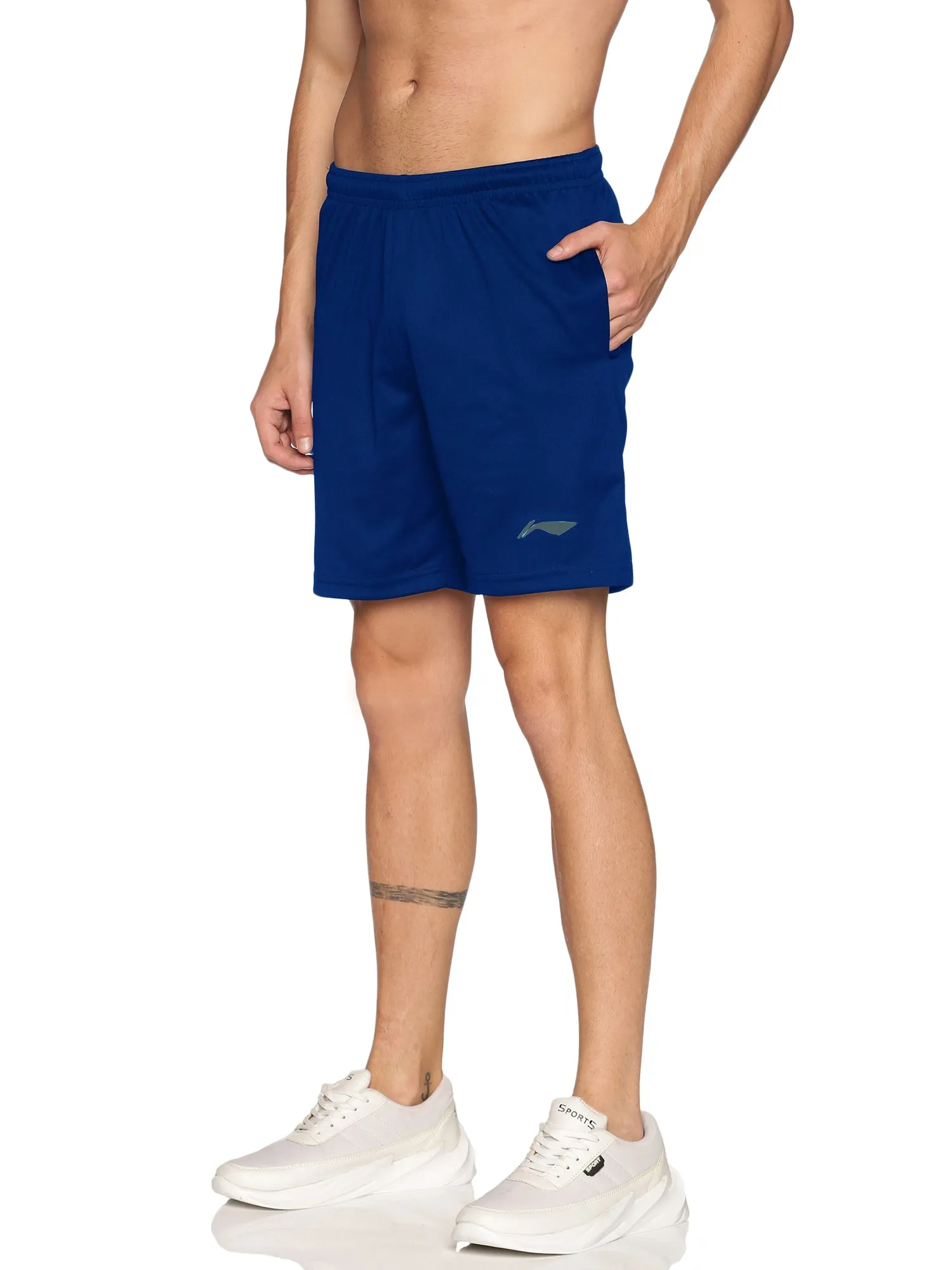 Li-Ning Turbo Dri Polygenta Badminton Shorts, Royal Blue
