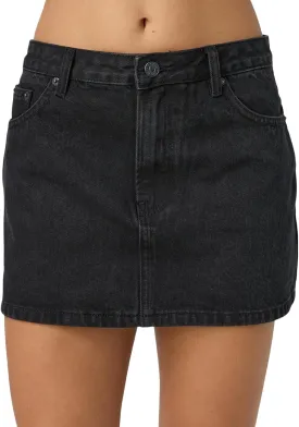Luckinbaby Women Blue Denim Skirt Y2k Casual Low Waist Mini Jean Skirt Stretch Bodycon Low Rise Cargo Skirt with Pockets