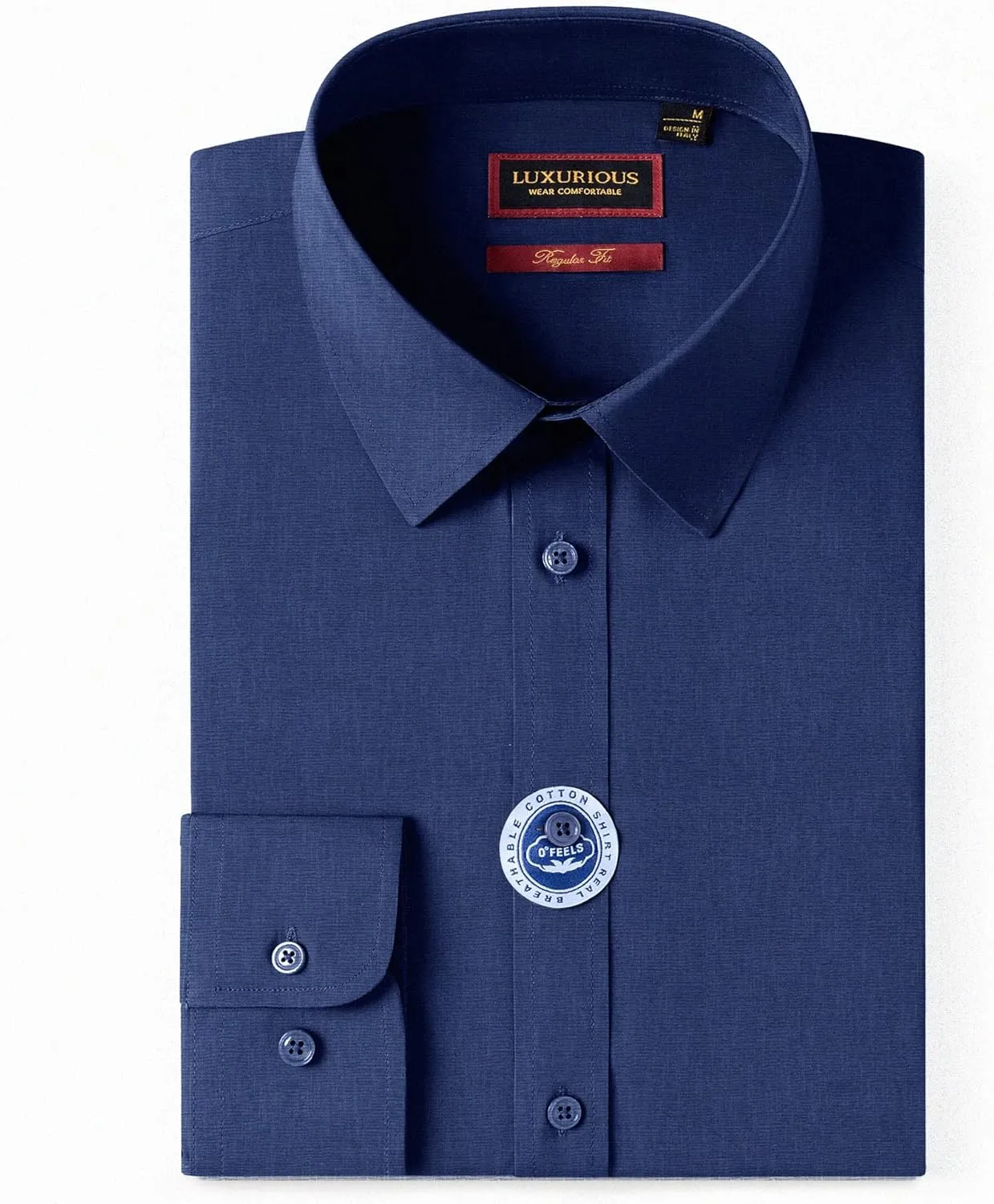 Mens Dress Shirts Long Sleeve Dress Shirts for Men Cotton Button Down Shirt Regular Big and Tall Dress Shirts