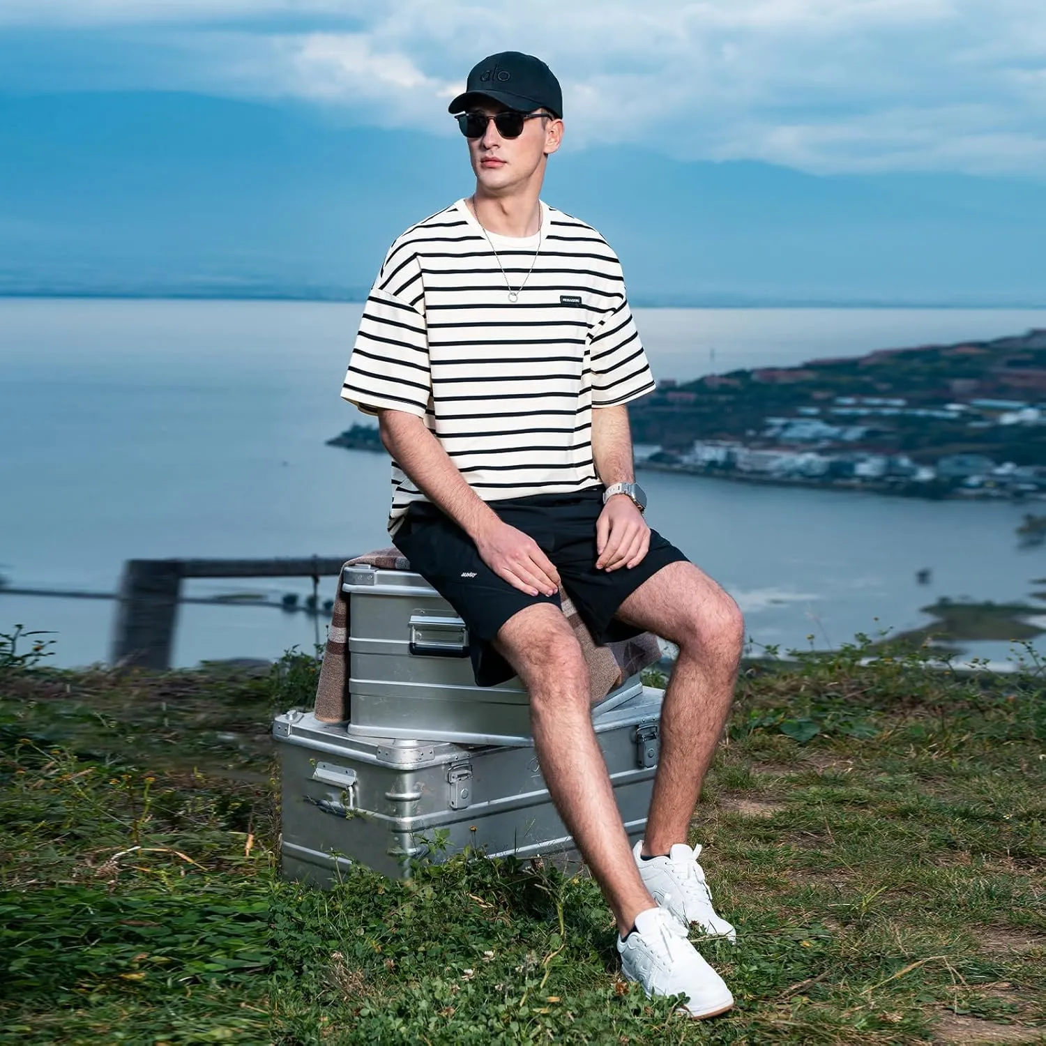 Men's Striped Shirts,Crewneck Striped T-ShirtTrue Classic Men's Top