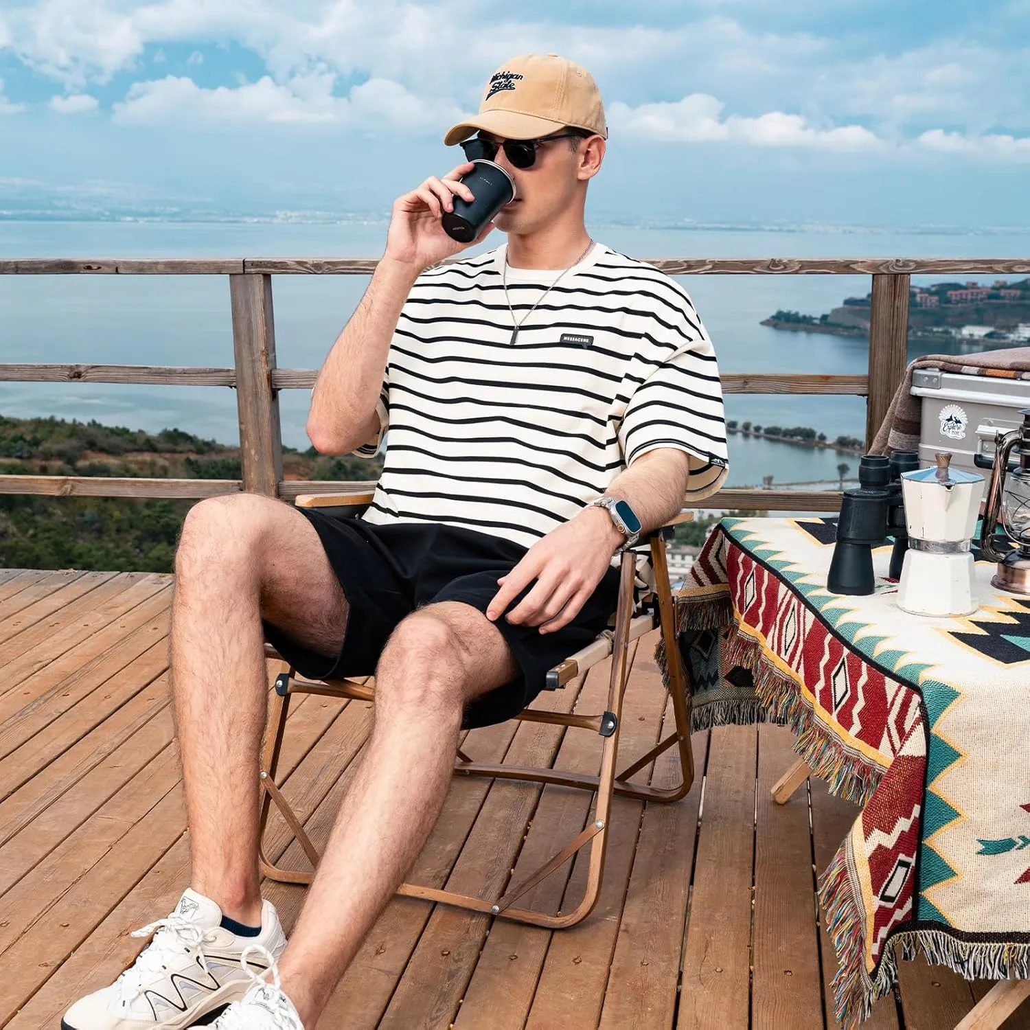 Men's Striped Shirts,Crewneck Striped T-ShirtTrue Classic Men's Top
