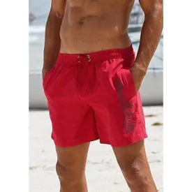 Men's swim shorts SLIVER, red