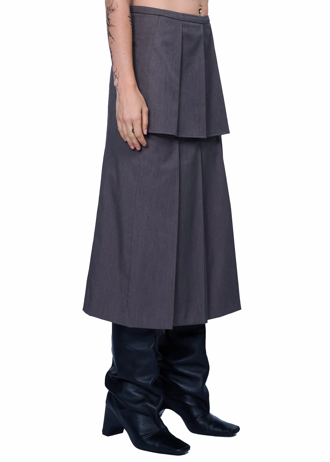 épingler 2-Pleats Skirt