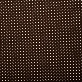 Printed Craft Canvas - TIC-TAC-TOE - Polka dots - Dark brown
