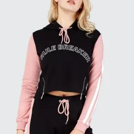 RULE BREAKER crop hoodie