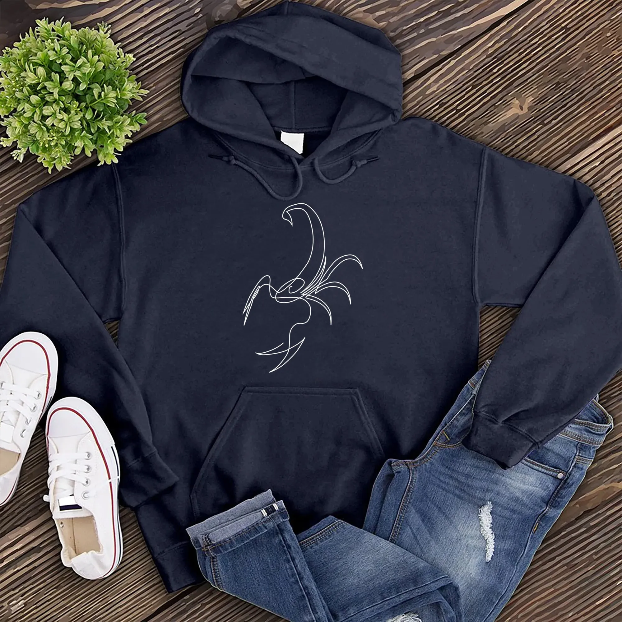 Scorpio Simple Outline Hoodie