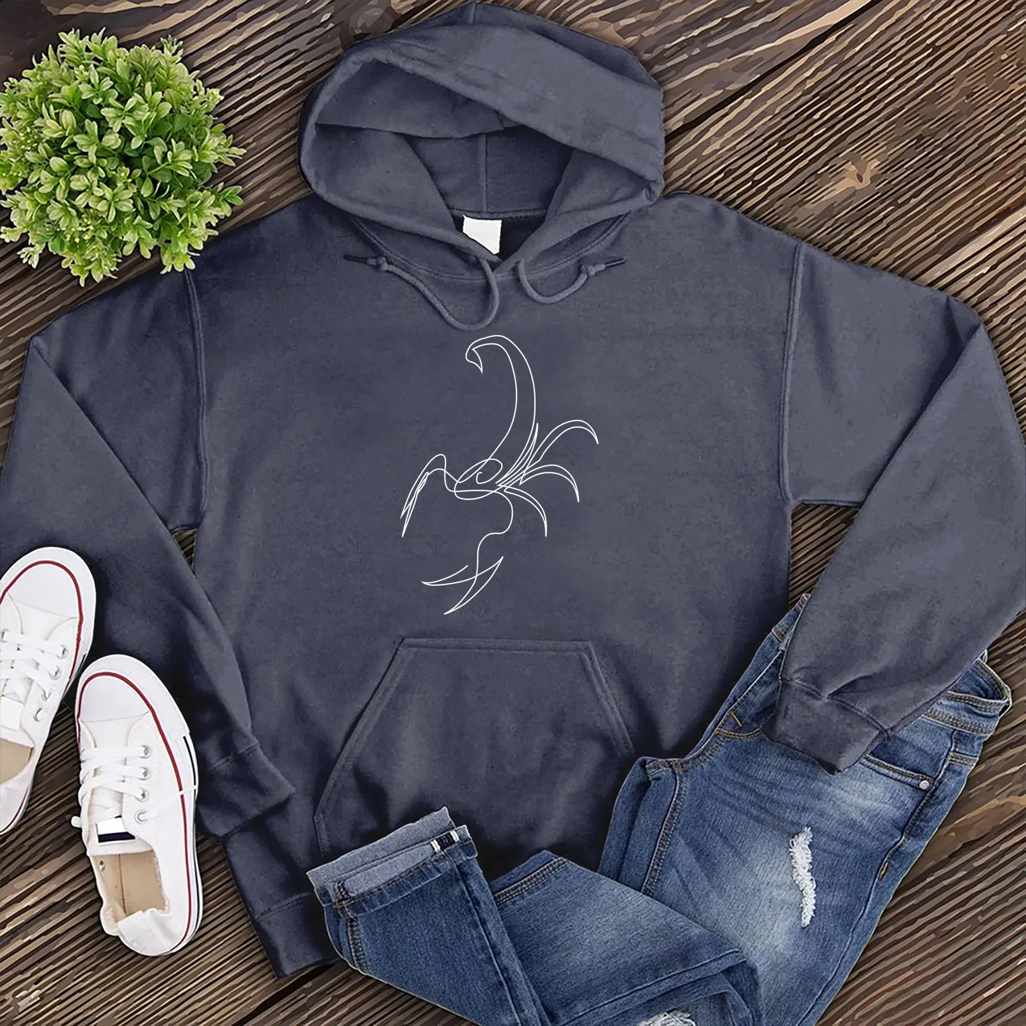 Scorpio Simple Outline Hoodie