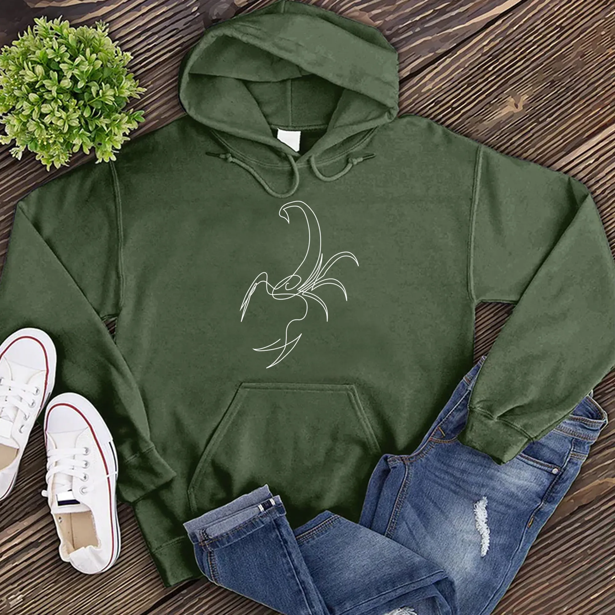 Scorpio Simple Outline Hoodie