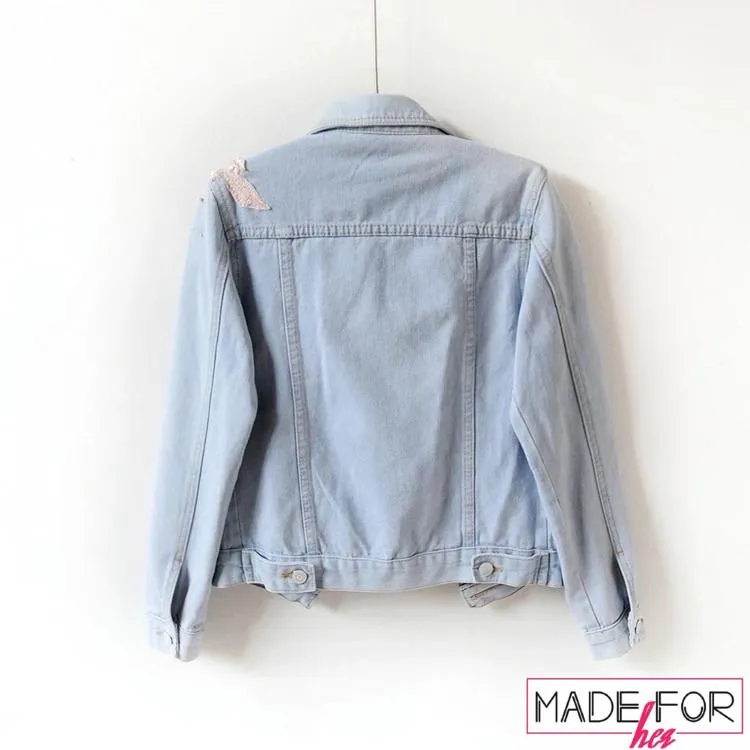 Shehnaaz Gill In Our 3D Embroidered Denim Jacket