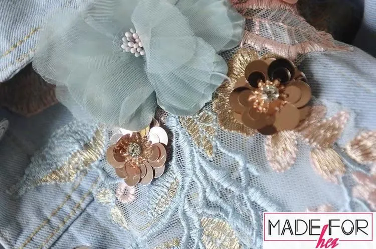 Shehnaaz Gill In Our 3D Embroidered Denim Jacket