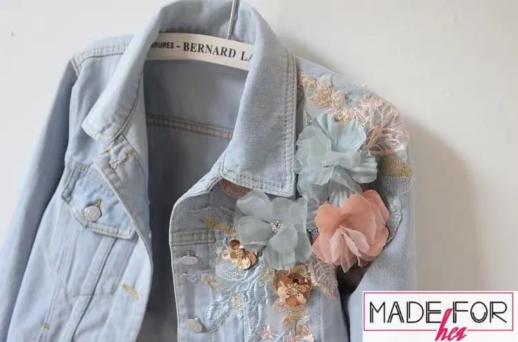 Shehnaaz Gill In Our 3D Embroidered Denim Jacket