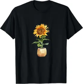 #snirt Hand Painted Sunflower Flower Cushion Sunflower T-Shirt