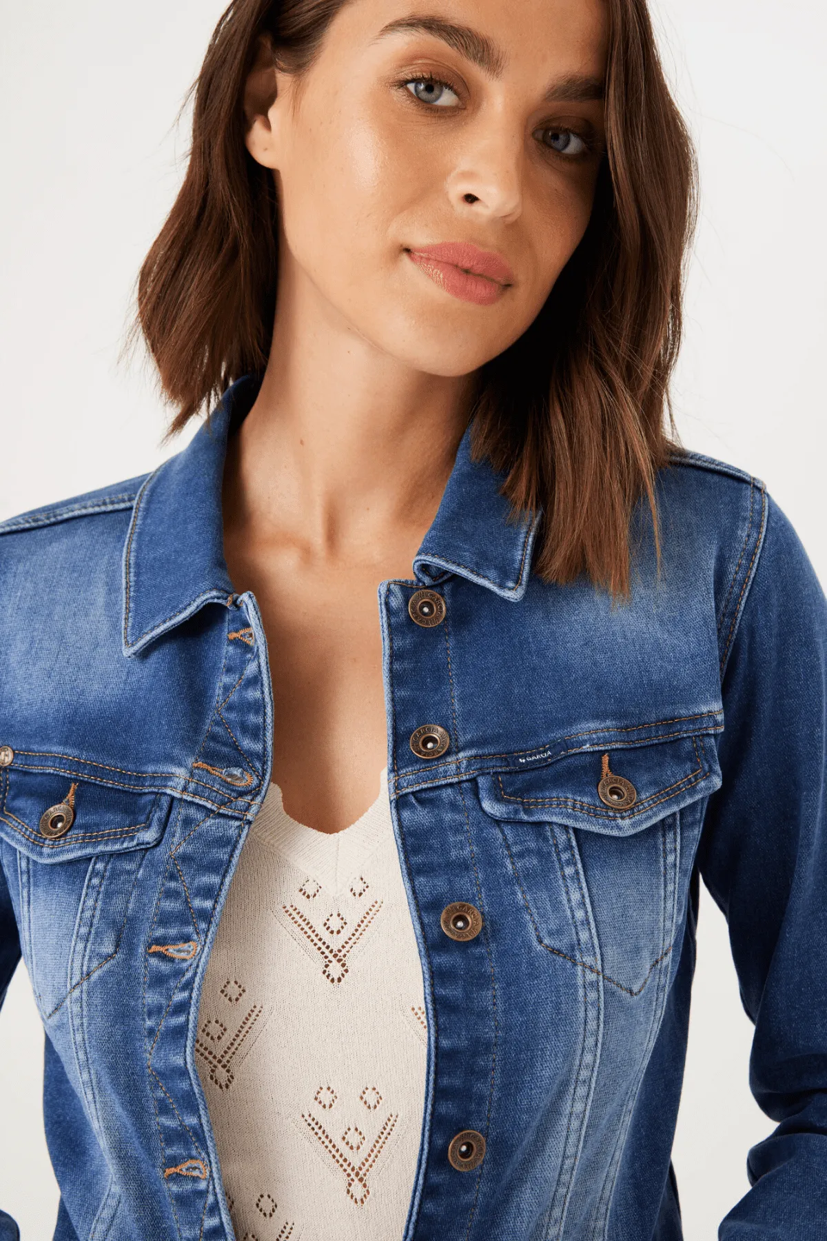 SOFIA SLIM FIT JACKET MEDIUM DENIM