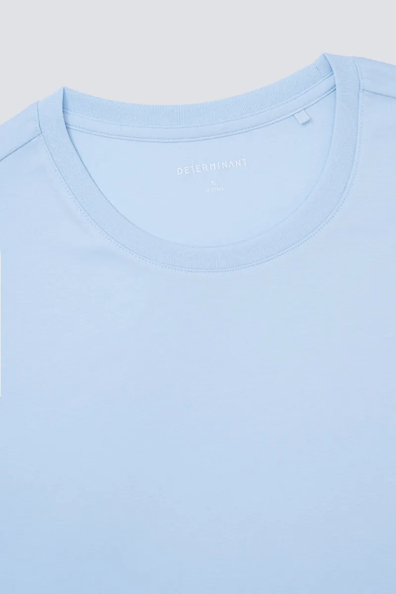 Softex Crew Neck T-Shirt | Light Blue BLFL01