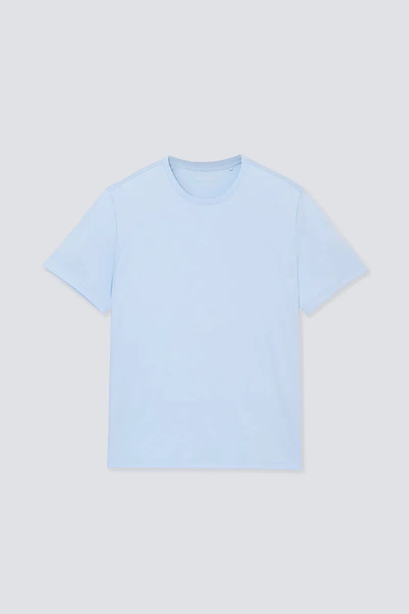 Softex Crew Neck T-Shirt | Light Blue BLFL01