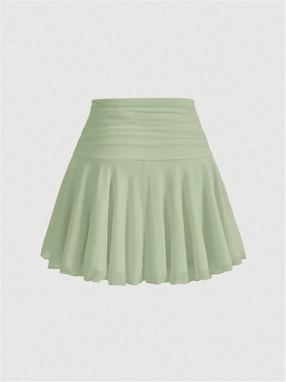 SOLY HUX Women's Summer Skirts High Waisted Ruffle Mini Skirts Flared Flowy Beach Short Skirt