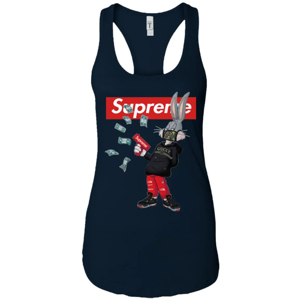 Supreme Rabbit Gucci Gang T-shirt Women Tank Top