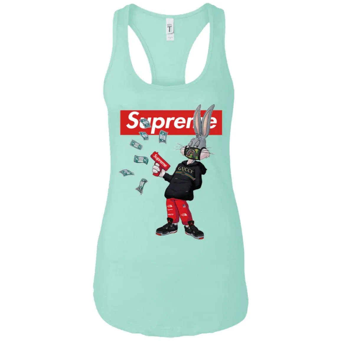 Supreme Rabbit Gucci Gang T-shirt Women Tank Top