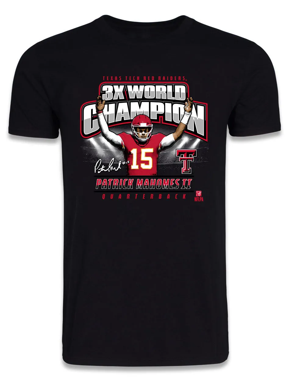 Texas Tech Mahomes "3X Champ Celebration" Black T-Shirt