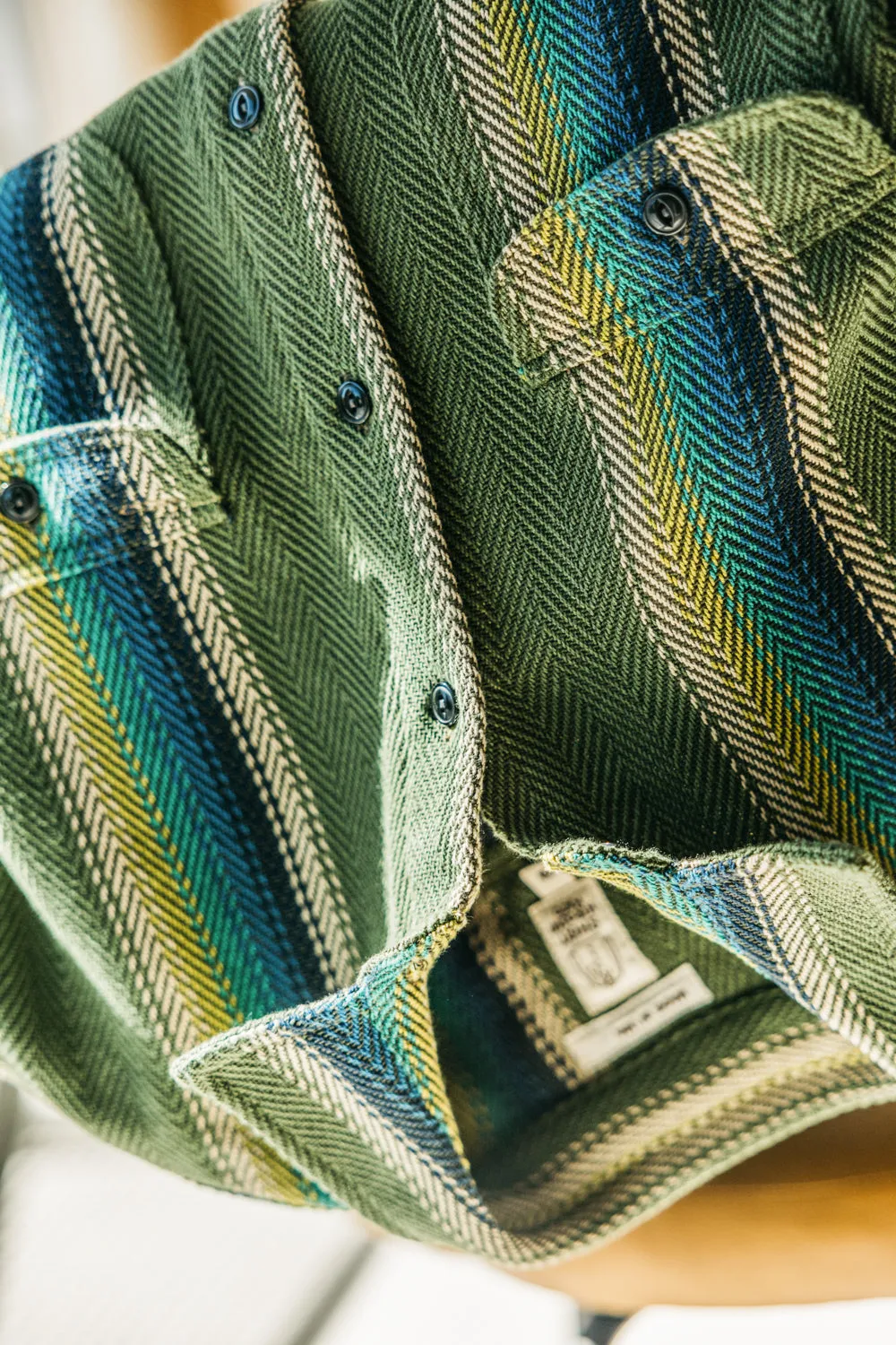 The Brace Loose Weave Stripe - Baja Green