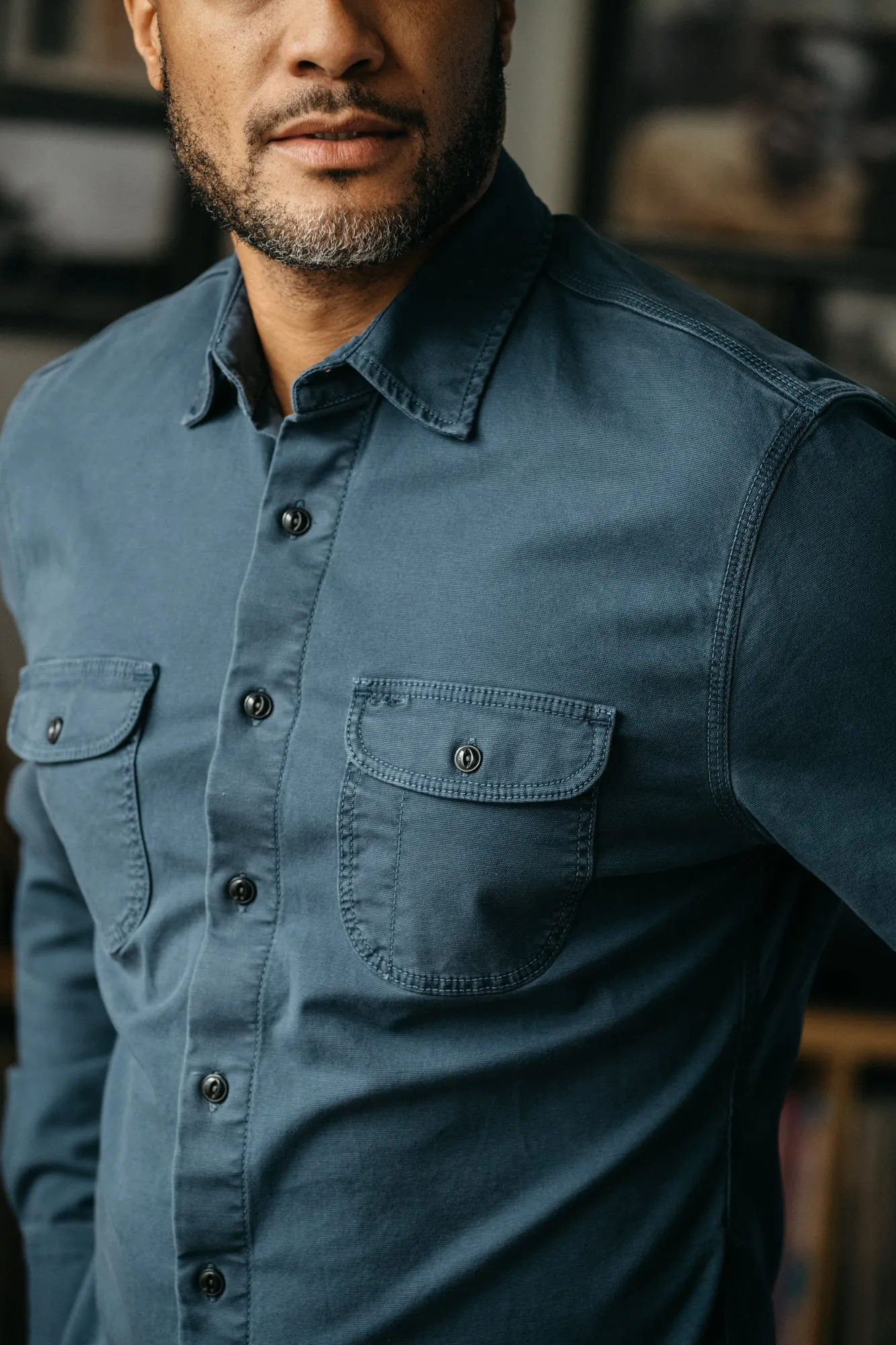 The Brace Stretch Oxford - Reactive Navy