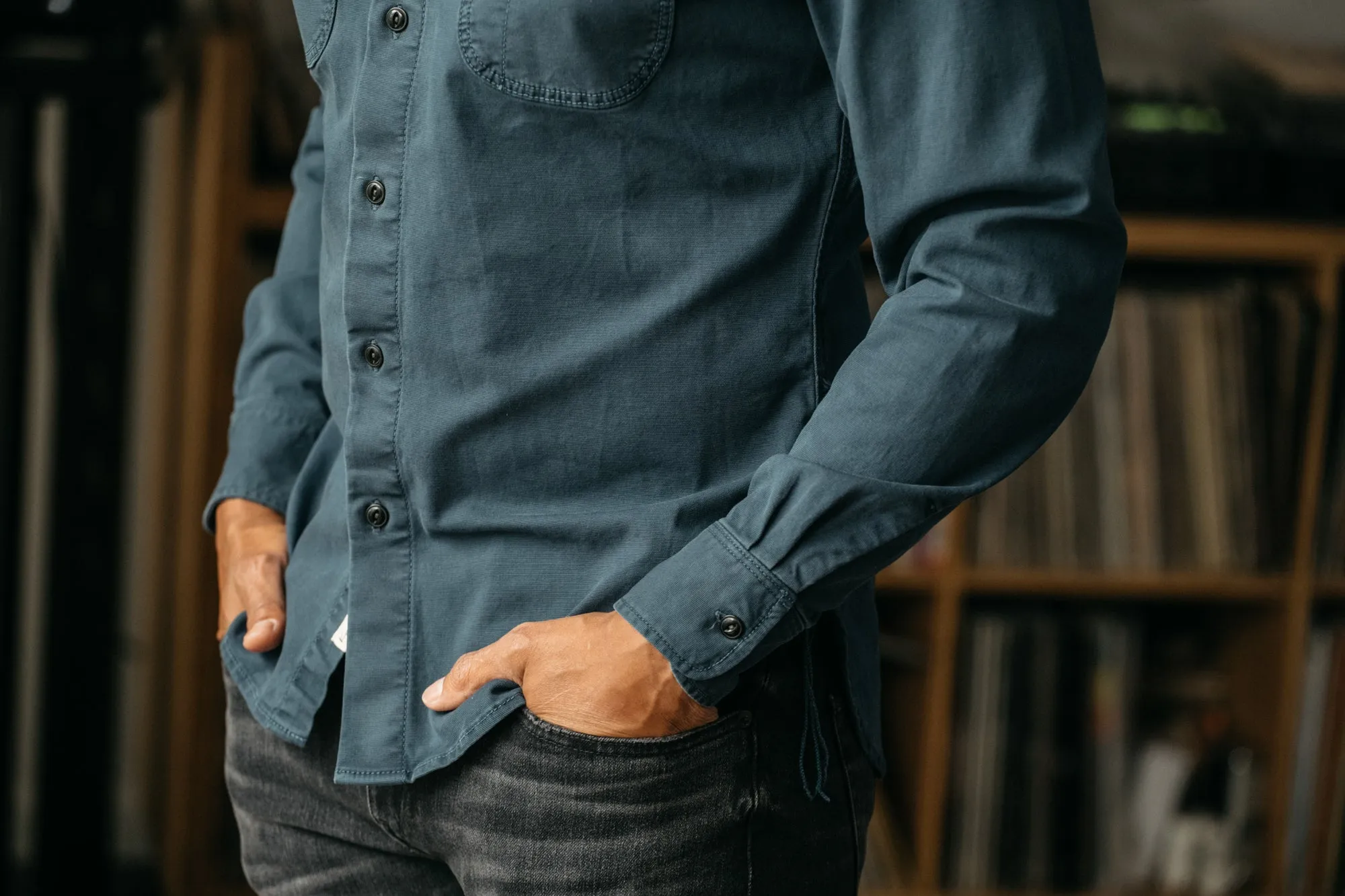 The Brace Stretch Oxford - Reactive Navy