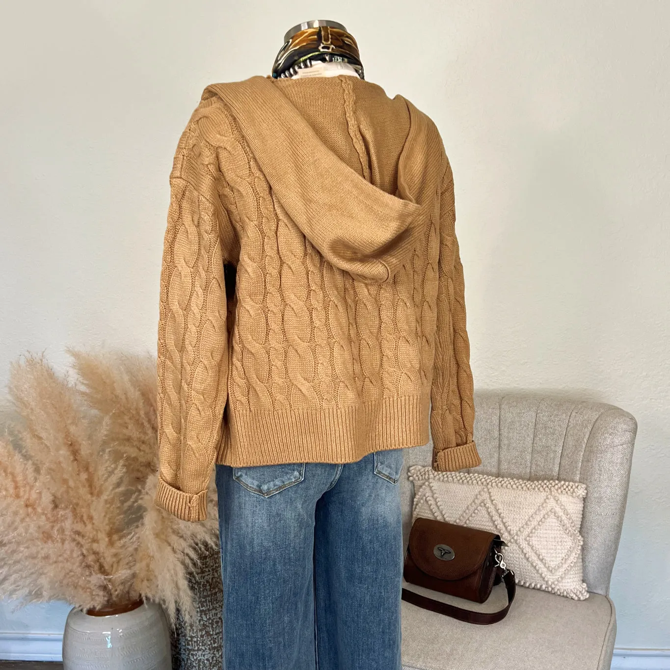 The Loring Cable Knit Cardigan