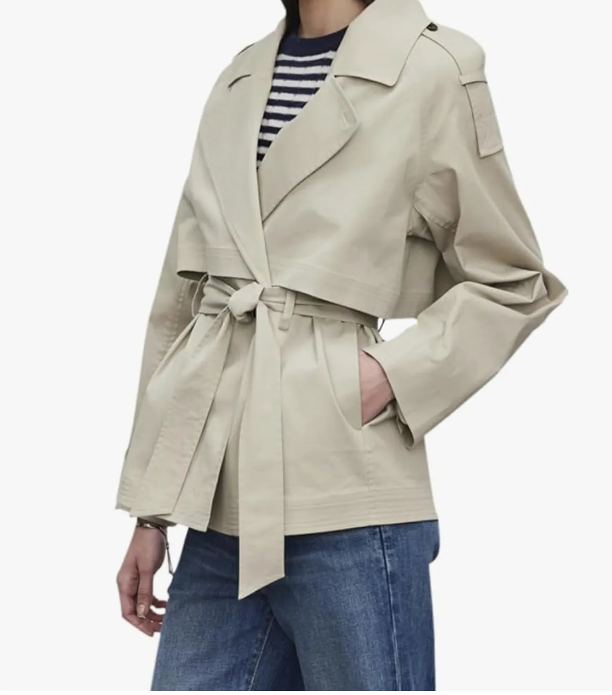 Velvet By Graham & Spencer Nancy Trench Jacket - Khaki