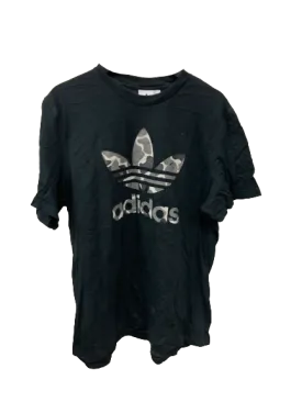 Vintage Adidas Camo Dark Blue T-Shirt X-Large