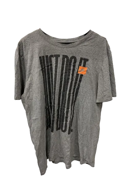 Vintage Nike Slogan Just Do It Grey T-Shirt X-Large